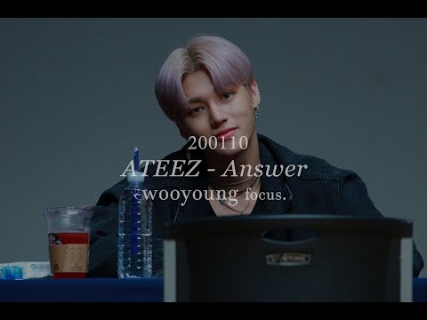 [4K] 200110 에이티즈 우영 앤써 직캠｜ATEEZ Answer WOOYOUNG focus