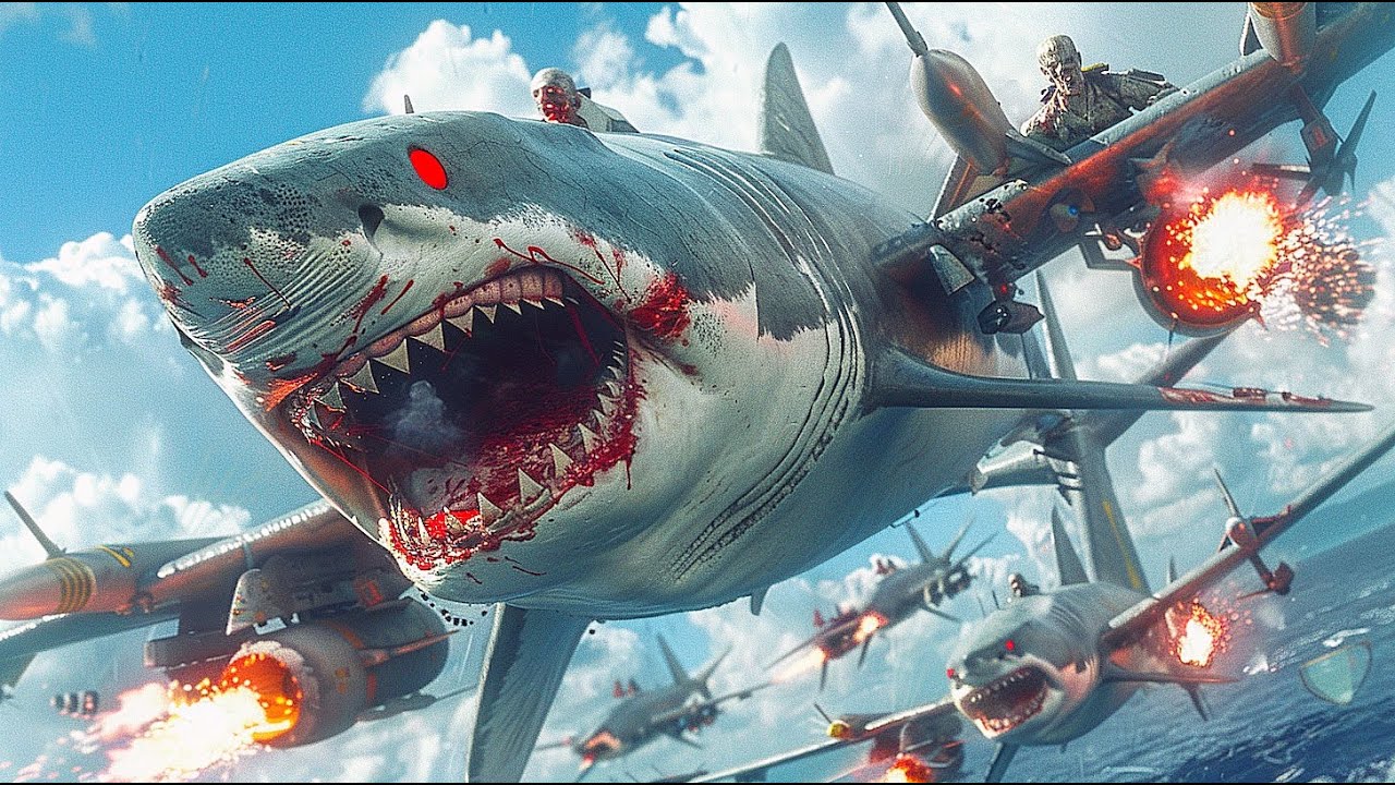 TUBARÕES são transformados em AVIÕES de COMBATE controlados por ZUMBIS e podem ficar INVISÍVEIS