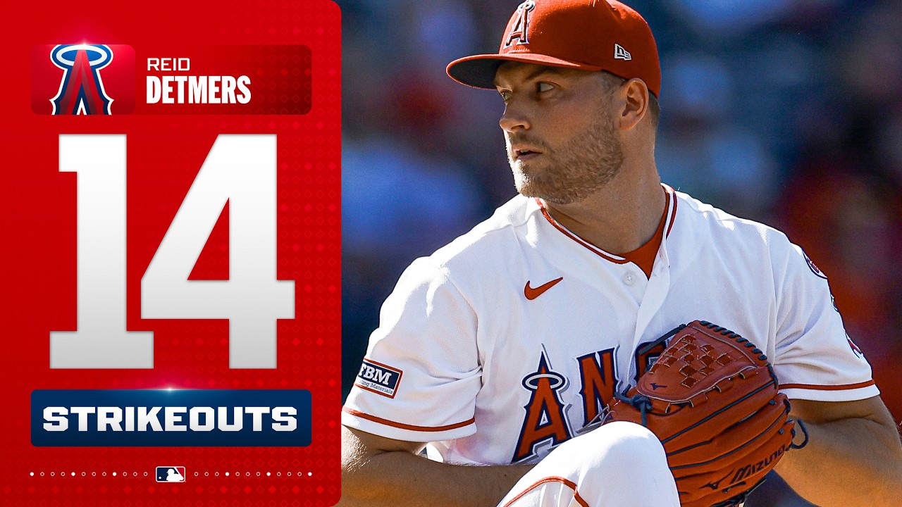 NEW SEASON HIGH! Reid Detmers' career-best 14 strikeouts on Sunday Night Baseball! | MLB Highlights