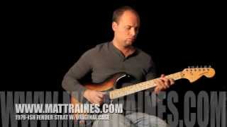 $1200 Matt Raines Guitars Review Fender American Strat Electric Guitar Supersonic Amp
