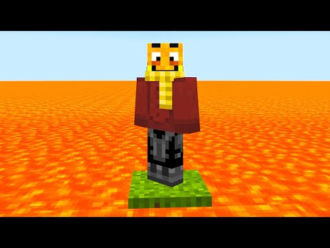 Minecraft ONE BLOCK, but with LAVA