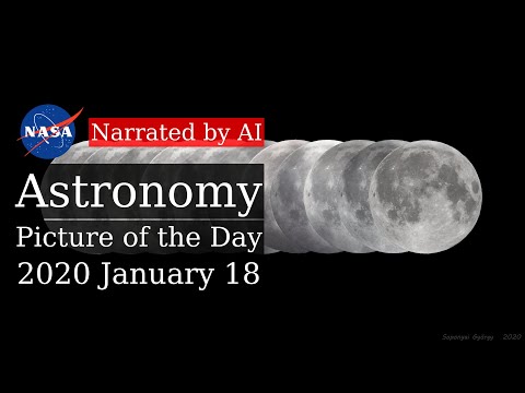 APOD: 2020-01-18 - An Almost Eclipse of the Moon (Narrated by Emma)
