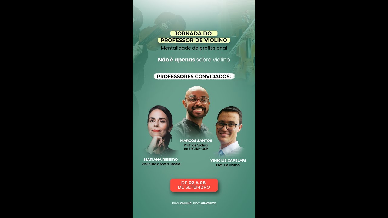 AULA 01 - Jornada do Professor de Violino - Mentalidade de Profissional