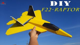 How to make F22 Jet Plane at home | Hight speed