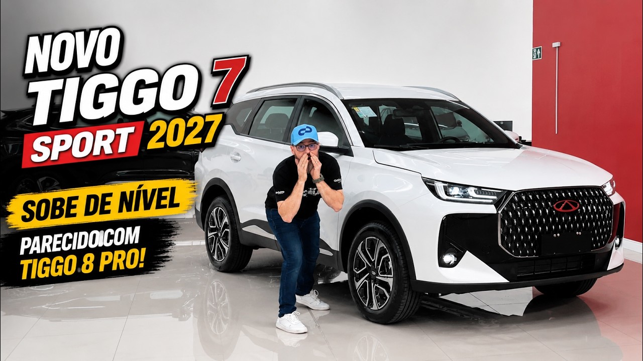 NOVO TIGGO 7 SPORT 2027 CHEGOU! - Subiu de Nível! Veja TUDO Que Mudou!