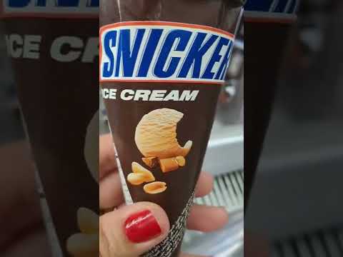 SNICKERS CONE ICE CREAM #asmr #short #viralvideo #trending #viralshort