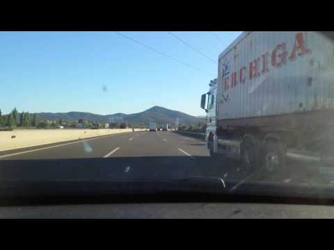 Conduciendo de Palau a Barcelona Autopista AP-7 / AP-7 Highway from Palau to Barcelona