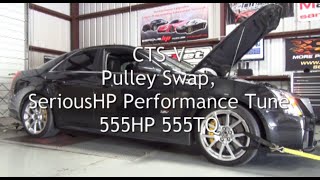 preview picture of video 'CTS-V pulley swap tune 555HP 555TQ'