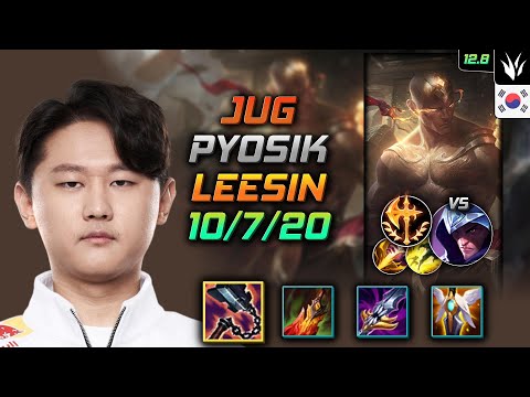 Pyosik Lee Sin Jungle vs Talon - 표식 정글 리 신 선혈 정복자 - LOL KR 12.8