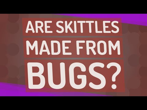 Are Skittles made from bugs?
