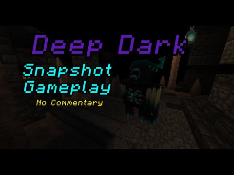 Minecraft Deep Dark Warden Snapshot Gameplay - Exploring an Ancient City No Commentary
