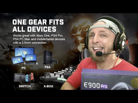 Super Casque de jeu EKSA E900 Pro 7.1 Virtual Surround, 3,5mm,Type C et Micro Amovible