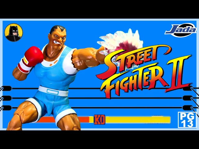 Vídeo relacionado con Jada Toys Street Fighter II Balrog Figura de acción 1:12 Escala de Lujo de 6 Pulgadas de Alto, Totalmente articulada, Embalaje de coleccionista