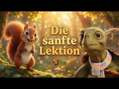 Die sanfte Lektion 🐿️🐢 | Geduld lernen für Kinder | Gutenachtgeschichte