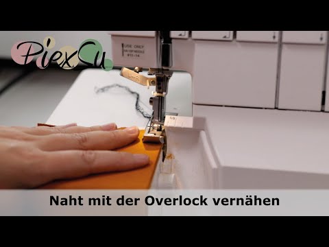 Nahtanfang und Nahtende mit der Overlocknähmaschine nähen für Anfänger | PiexSu