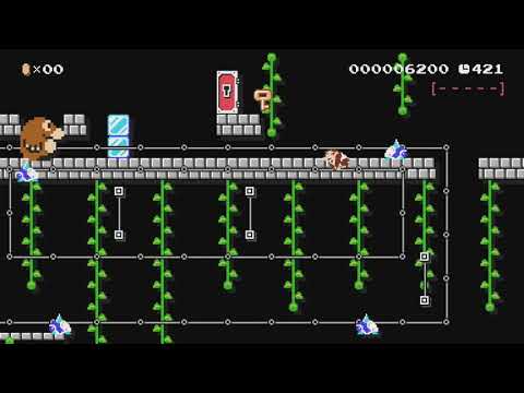 Donkey Kong Jr. by Diego - Super Mario Maker - No Commentary 1bo