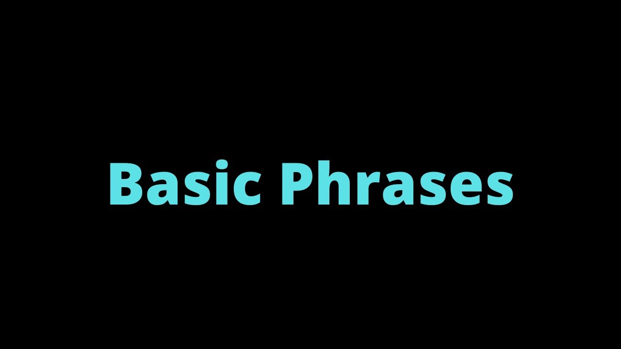 (7) Basic Phrases | Samoan