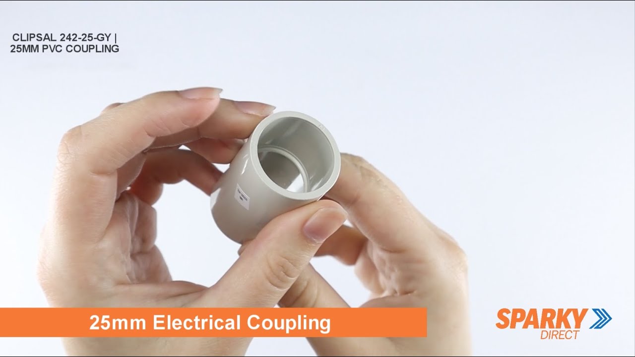 CLIPSAL 242-25-GY | 25MM PVC COUPLING