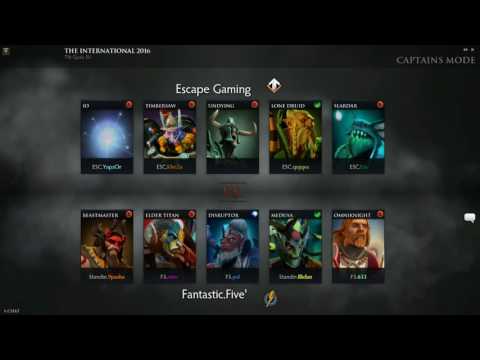 Escape Gaming vs Fantastic Five  Game 2 - TI6 EU Qualifiers w/ @TobiWanDOTA & @Foggeddota