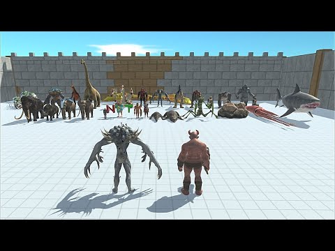 SCOURGE WITH OGRE LORD VS BOSS & MINI BOSS - Animal Revolt Battle Simulator