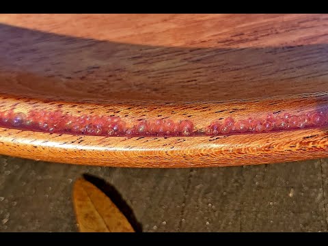 African Mahogany Glass bubbles Total Boat