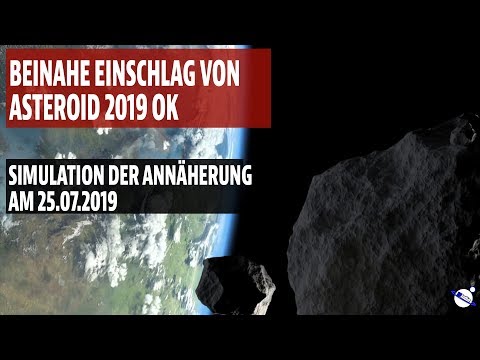 Near impact of Asteroid 2019 OK - Simulation of the approach on 25.07.2019