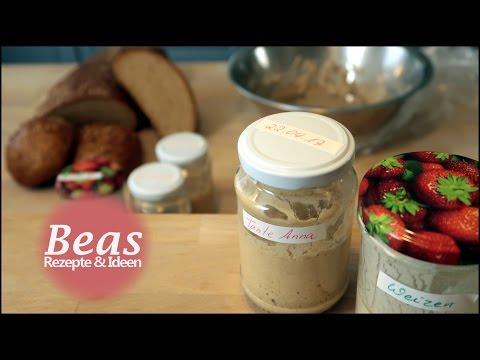 Anstellgut herstellen | Füttern für Sauerteig | Roggen Rezept | Brot & Brötchen backen