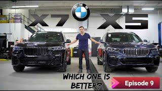 2021 BMW X7 vs 2021 BMW X5. Reviewing the X7 in depth! Car Reels | Episode 9