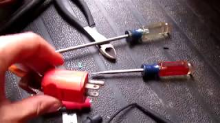 How to? Repair MALE PLUG on a FLAT 3 wire cord or cable