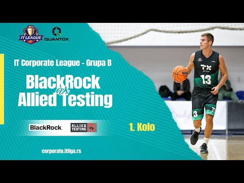 13.11.2022 IT CORPORATE LIGA Grupa B 20:30 BLACK ROCK - ALLIED TESTING