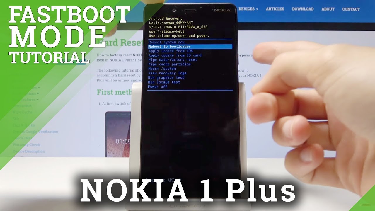 How to Exit Fastboot Mode in NOKIA 1 Plus - Open Fastboot Mode