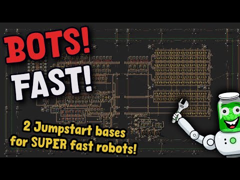 Factorio Starter Base Blueprint! Get Bots FAST!! | Factorio Spage Age Jumpstart