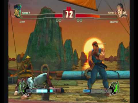SF4 Online match Squall Roy (Ryu) VS. a random dude
