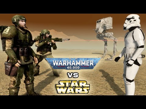 WARHAMMER 40,000 vs STAR WARS - Imperial Guard vs Galactic Empire (Cinematic, 4K)
