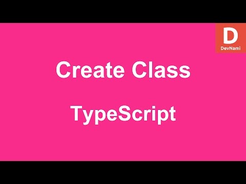 TypeScript Create Class