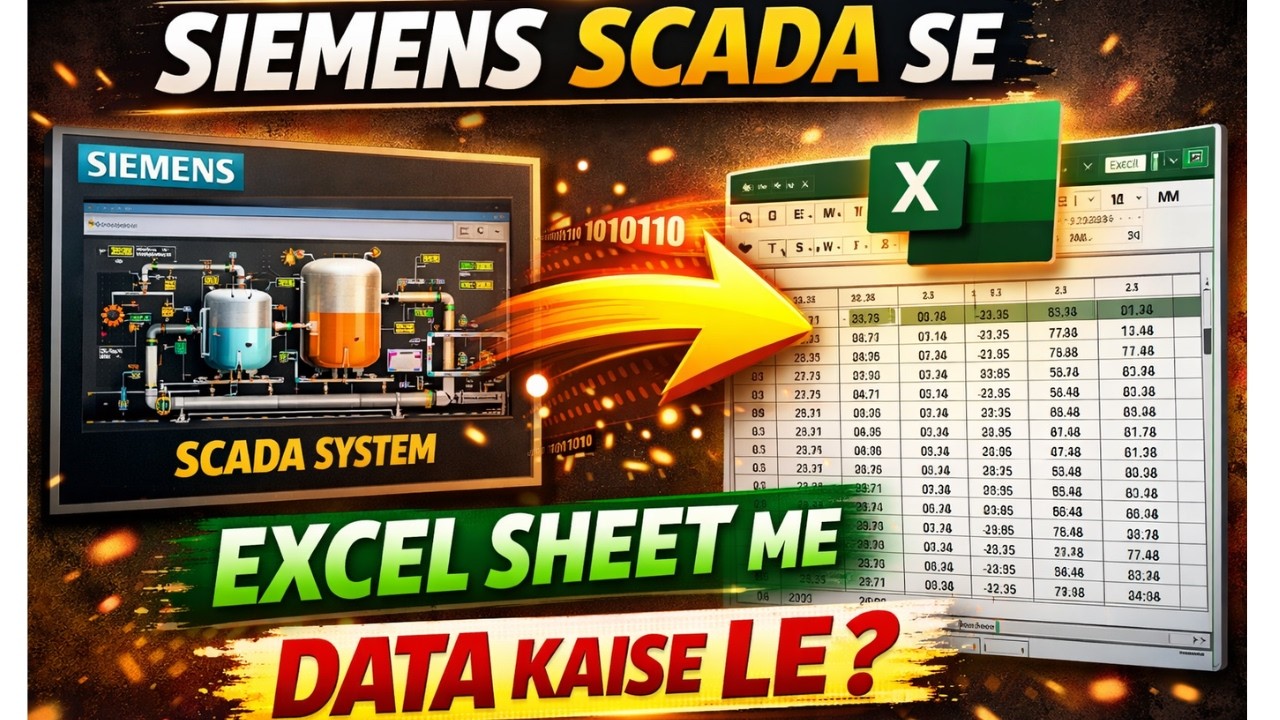 Siemens WinCC SCADA Data Export to Excel | 100% Practical Guide Hindi