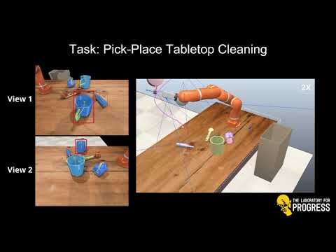 Video of "Manipulation-Oriented Object Perception in Clutter through  Affordance Coordinate Frames"