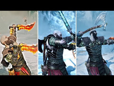 God of War Ragnarok - All Max Level Runic & Relic Attacks