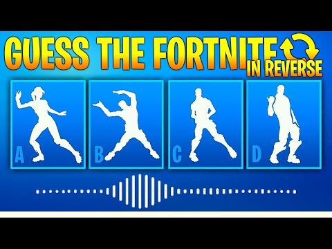 Guess The Fortnite Dance Name By The Sound In Reverse - Music #3 - Fortnite challenge