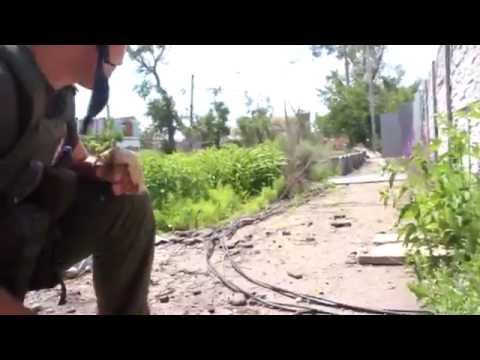 05.06.2015 Donetsk Airport. Journalists under mortar fire.