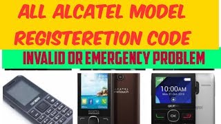 Alcatel All Models Invalid Sim Soulation by using codes