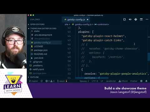 Build a site showcase Gatsby theme (part 1) — Learn With Jason