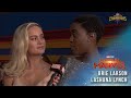 Brie Larson, star of Captain Marvel, and Lashana Lynch LIVE on the Red Carpet!