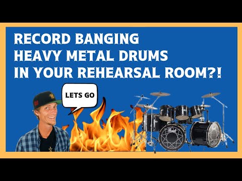 How To Record Heavy Metal Drums In Your Rehearsal Room | "The Wurst" 🤘