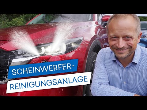 How does the Headlight Cleaning System (SRA) work in Mazda? - #38 Ask Schuster