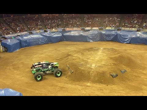 Grave digger (Adam Anderson) WINNING freestyle run in Austin, Texas 8/7/21 (show 1)