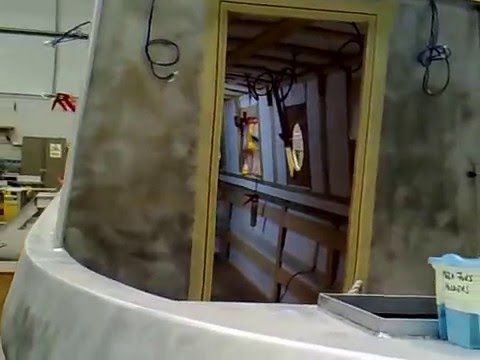 Aluminium Sea Otter boat during factory build