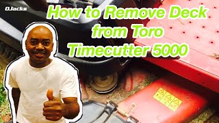 How to Remove the Deck from Toro Timecutter 5000