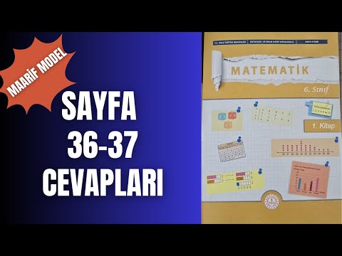 6TH GRADE MATHEMATICS BOOK PAGE 36 AND 37 ANSWERS (NEW EDUCATION MODEL)