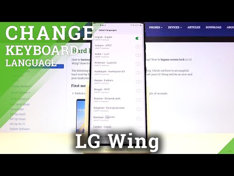 How to Change Keyboard Language on LG Wing